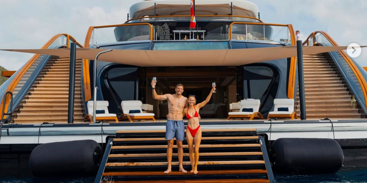 Caroline Wozniacki Shares Photos Of St. Barths Yacht Vacation With Husband David Lee