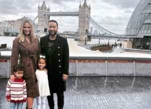 Chrissy Teigen & John Legend Vacation With Kids In London