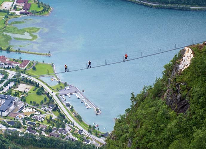 At 2,000 Feet In The Air, Loen, Norway’s ‘Floating Ladder’ Is Not For The Faint Of Heart