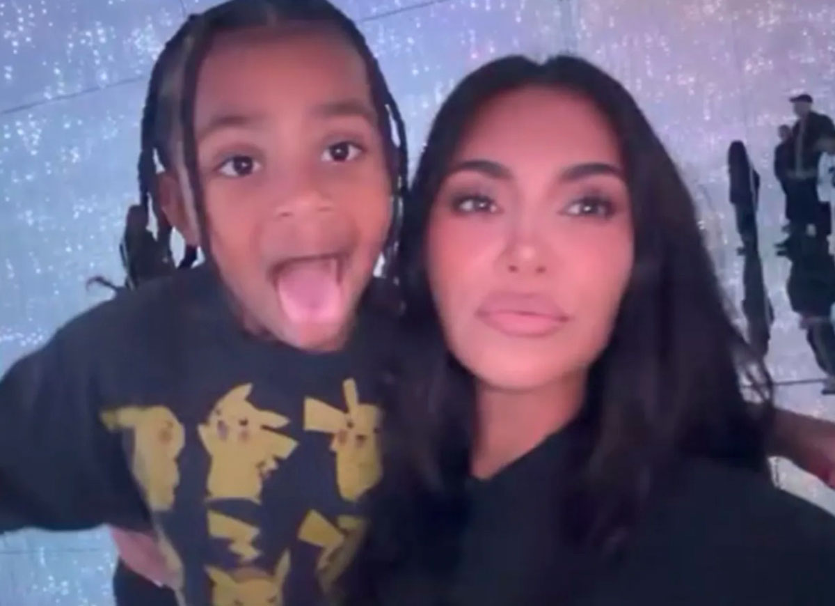 Kim Kardashian & Lewis Hamilton Enjoy Tokyo Vacation With Her Kids