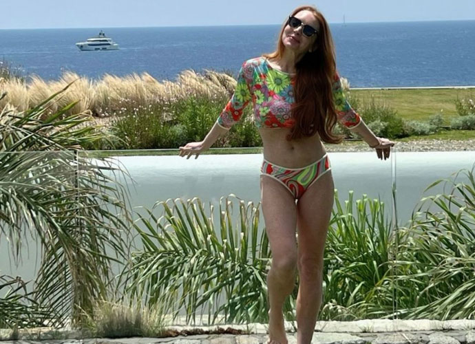 Lindsay Lohan Enjoys Tranquil Vacation At Mykonos’ Santa Marina Resort