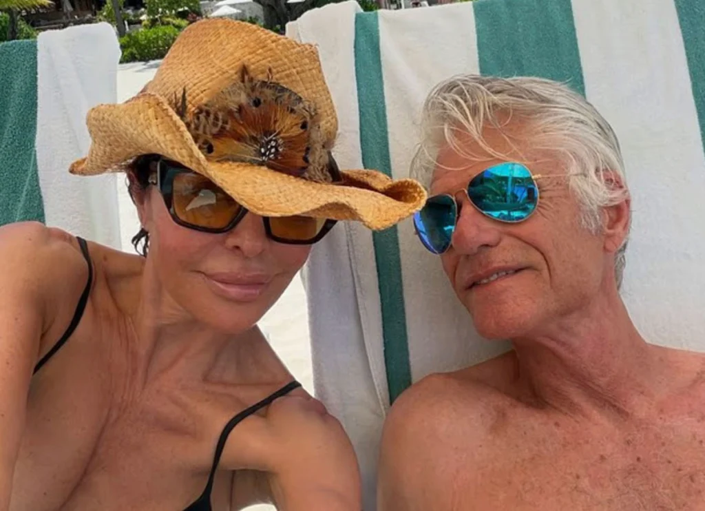 Lisa Rinna & Harry Hamlin Mock Kylie Jenner & Timothée Chalamet With Parody Photos During Caribbean Holiday