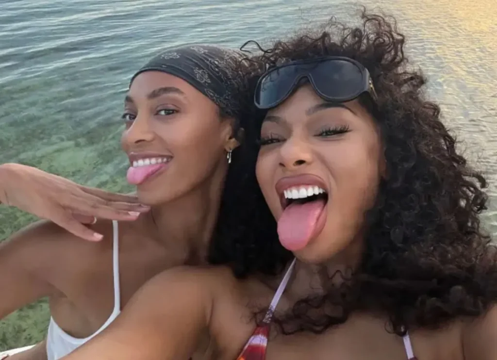 Megan Thee Stallion & Solange Knowles Enjoy Beach Trip Together