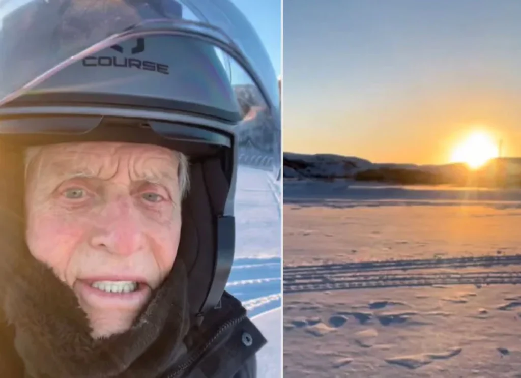 Michael Douglas Braves The Freezing Arctic, Posting Travel Video Of His ‘Cool’ Experience