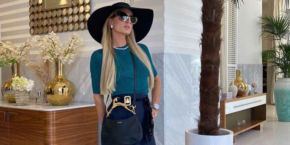 Paris Hilton Strikes A Pose In Cannes