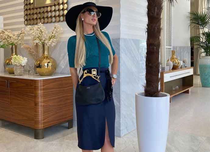 Paris Hilton Strikes A Pose In Cannes