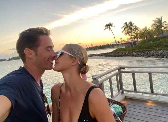 Paris Hilton & Husband Carter Reum Kiss On Honeymoon In Maldives