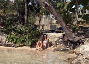 Shay Mitchell suntans in Jamaica (Image: Instagram)