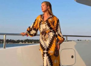 Sofia Richie poses on a boat in Saint-Tropez (Image: Instagram)