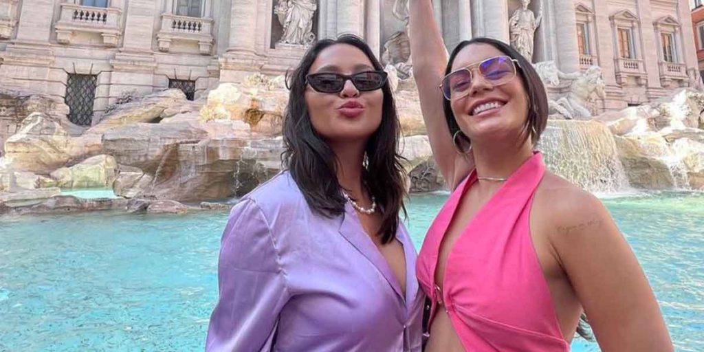Vanessa Hudgens Takes Sister Stella On Colorful Trip To Rome